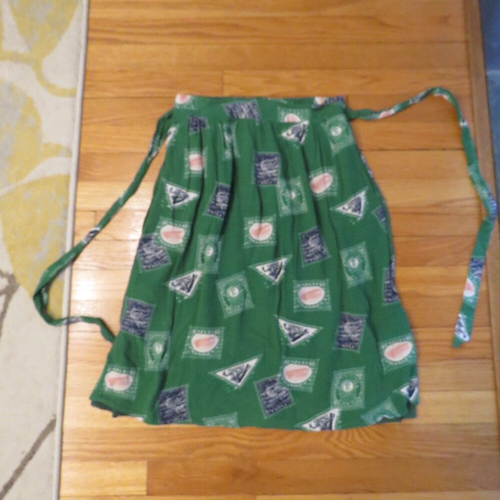 Anthropologie - Porridge Skirt - Postage Stamp - Small w/tie at waist